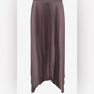 Mango pleated midi skirt